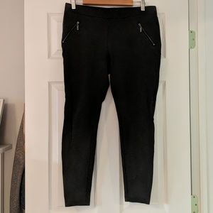 Matty M Nice Legging Jeggings with Zippers Pockets